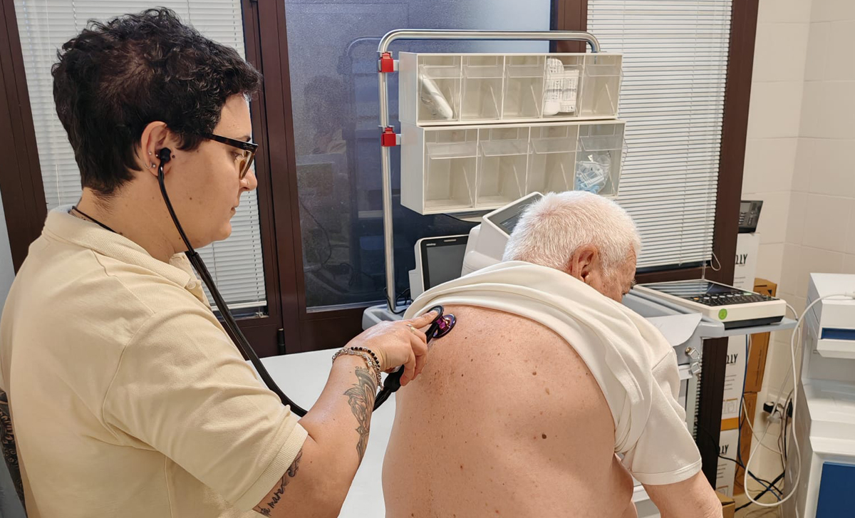 Patient televisit at a local community health center