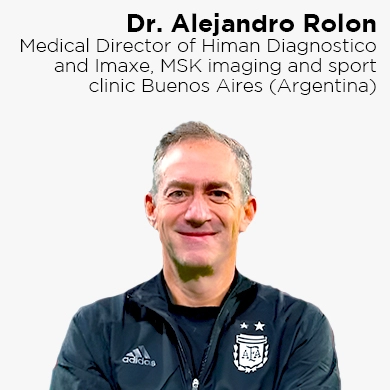 Dr. Alejandro Rolon, Medical Director of Himan Diagnostico and Imaxe, MSK imaging and sport clinic Buenos Aires (Argentina)