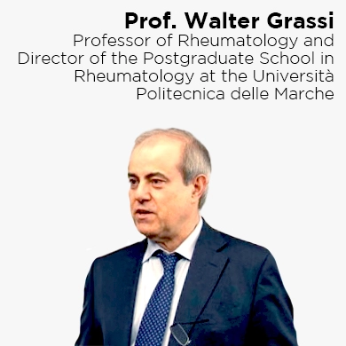 Prof. Walter Grassi, Professor of Rheumatoly and Director of the Postgraduate School in Rheumatology at the Università Politecnica delle Marche