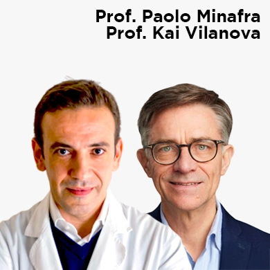 Prof. Paolo Minafra, Radiologist, Head of the Medical Staff Torino Football Club, Health Director Affidea Modena (Italy), Prof. Kai Vilanova, Chief MRI Clinica Girona. Consultant Catalan Institute of Health. Univerity of Girona (Spain)