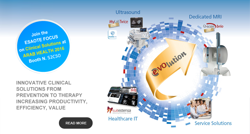 Join the Esaote Focus on Clinical Solutions at ARAB HEALTH 2016 - Booth N. S2C50