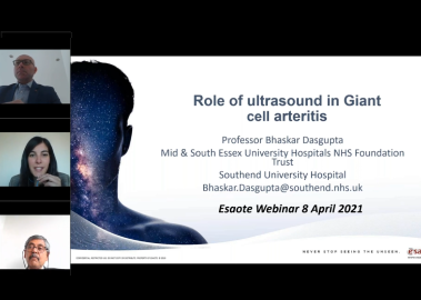 Rheuma eAcademy Programme - Ultrasound for management of GCA,PMR and Large vessel vasculitis